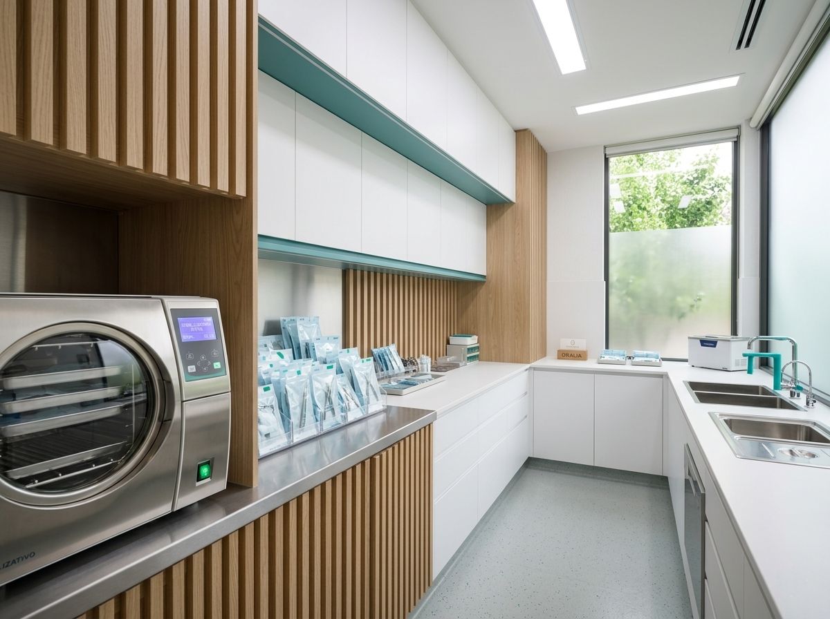 Sala sterilizzazione dello studio Oralia